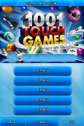 1001 Touch Games (USA) screen shot title